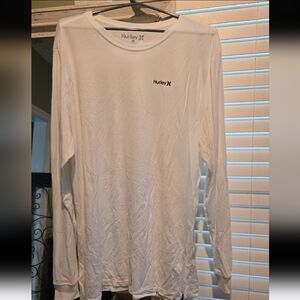 White Hurley dri fit long sleeve shirt XL